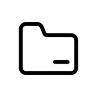 Simple Folder icon. The icon can be used for websites, print templates, presentation templates, illustrations, etc vector