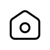 Simple Home icon. The icon can be used for websites, print templates, presentation templates, illustrations, etc vector