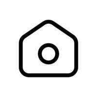 Simple Home icon. The icon can be used for websites, print templates, presentation templates, illustrations, etc vector