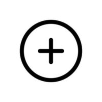 Simple Add icon. The icon can be used for websites, print templates, presentation templates, illustrations, etc vector
