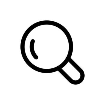 sencillo buscar icono. el icono lata ser usado para sitios web, impresión plantillas, presentación plantillas, ilustraciones, etc vector