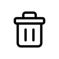 Simple Delete icon. The icon can be used for websites, print templates, presentation templates, illustrations, etc vector