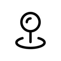 Simple Pin icon. The icon can be used for websites, print templates, presentation templates, illustrations, etc vector