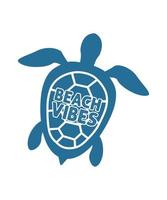 Beach vibes unique concept design vector