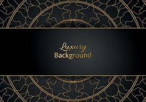 Luxury ornamental mandala design background in gold color vector. Vector islamic background