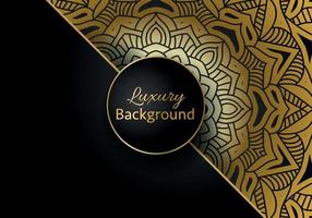 Luxury ornamental mandala design background in gold color vector. Vector islamic background