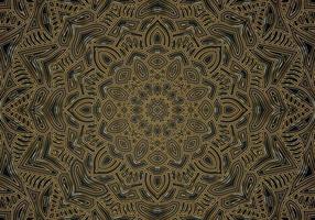 Luxury ornamental mandala design background in gold color vector. Vector islamic background