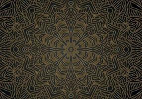 Luxury ornamental mandala design background in gold color vector. Vector islamic background