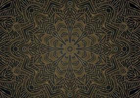 Luxury ornamental mandala design background in gold color vector. Vector islamic background