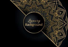 Luxury ornamental mandala design background in gold color vector. Vector islamic background