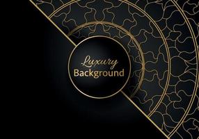 Luxury ornamental mandala design background in gold color vector. Vector islamic background