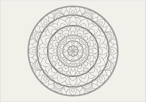 Circular pattern in form of mandala with flower for Henna, Mehndi, tattoo, decoration. Decorative ornament in ethnic oriental style. Outline doodle hand draw vector illustration.