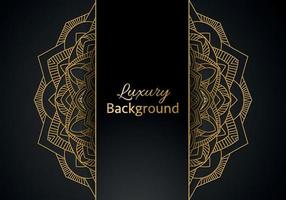 Luxury ornamental mandala design background in gold color vector. Vector islamic background