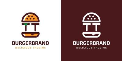 Letter TT Burger Logo, suitable for any business related to burger with T or TT initials. vector