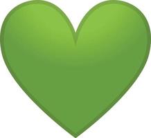 corazón verde ilustración vector