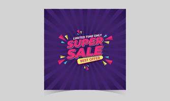 flash sale discount banner template promotion posts. sale banner template design. web banner for mega sale promotion discount sale banner. end of season special offer banner vector