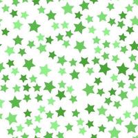 Seamless repeating pattern of small stars in various shades of green for fabric, textile, papers and other various surfaces vector