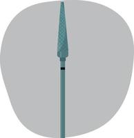 Dental thin bur close-up. High quality vector illustration.