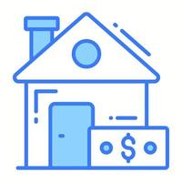 Property price vector design in trendy style, easy to edit