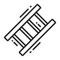 Beautifully designed vector of ladder, icon of step ladder