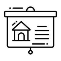 Check this carefully crafted vector of house presentation in editable style