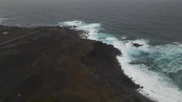 Leuchtturm beim Capelinhos im faial, das Azoren video