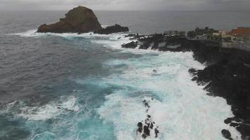 porto Moniz im Madeira, Portugal durch Drohne video