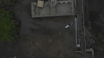 Top Down view of Capelinhos in Faial, the Azores video