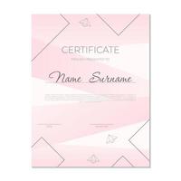 certificate design template vector