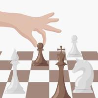 chess game concept vector