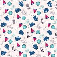 tropical seamless pattern vector