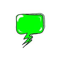 Vector hand drawn doodles speech bubble  in 90s style for messagies, notes, stickers, communications.