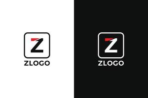 z letra logo modelo vector