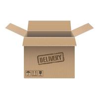 vector cardboard box-02