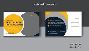 Corporate Business Marketing Postcard print design Template Design vector