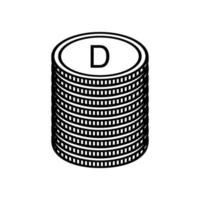 Gambia Currency Symbol, Gambian Dalasi Icon, GMD Sign. Vector Illustration