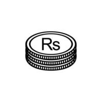 Mauritius Currency Symbol, Mauritian Rupee Icon, MUR Sign. Vector Illustration