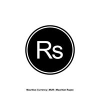 Mauritius Currency Symbol, Mauritian Rupee Icon, MUR Sign. Vector Illustration