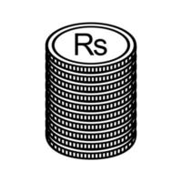 Mauritius Currency Symbol, Mauritian Rupee Icon, MUR Sign. Vector Illustration