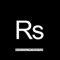 Mauritius Currency Symbol, Mauritian Rupee Icon, MUR Sign. Vector Illustration