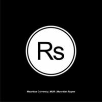 Mauritius Currency Symbol, Mauritian Rupee Icon, MUR Sign. Vector Illustration