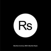 Mauritius Currency Symbol, Mauritian Rupee Icon, MUR Sign. Vector Illustration