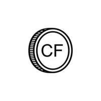 Comoros Currency Symbol, Comorian Franc Icon, KMF Sign. Vector Illustration