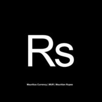 Mauritius Currency Symbol, Mauritian Rupee Icon, MUR Sign. Vector Illustration