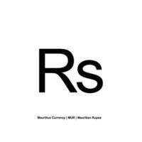 Mauritius Currency Symbol, Mauritian Rupee Icon, MUR Sign. Vector Illustration