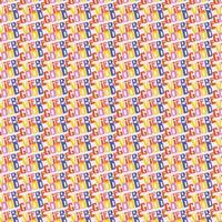Colorful Good vibe retro text repeat background pattern vector