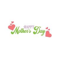 Happy mother's day hand draw lettering illustration vector