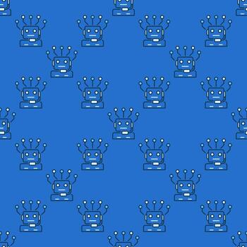 artificial inteligencia robot chatbot vector ai chatbot de colores sin costura modelo