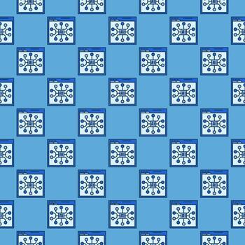 ai en línea aplicación en web navegador vector de colores sin costura modelo