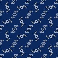 Chat bot and Speech Bubbles vector Online Chat Conversation outline seamless pattern